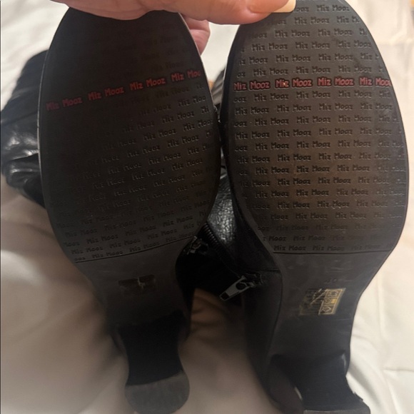 Easton Black Buttoned Heeled Boots - Picture 8 of 12